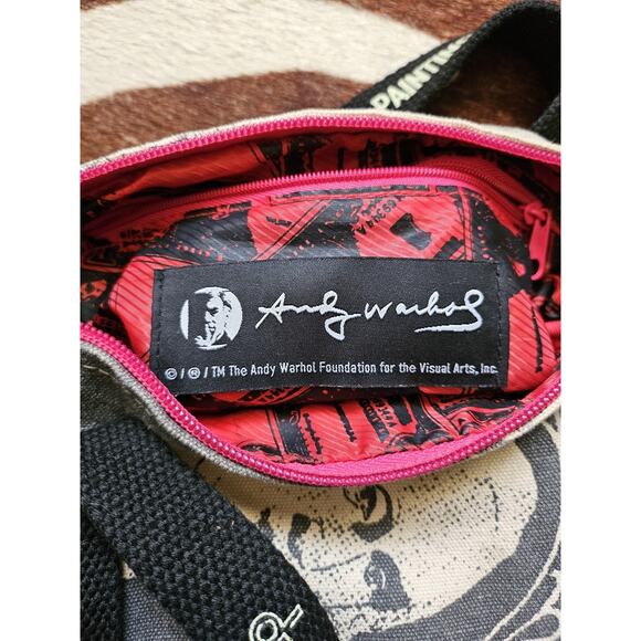 Y2K 2006 Rare Andy Warhol LOOP Dollar NYC Small Duffel Barrel Bag - Picture 8 of 11